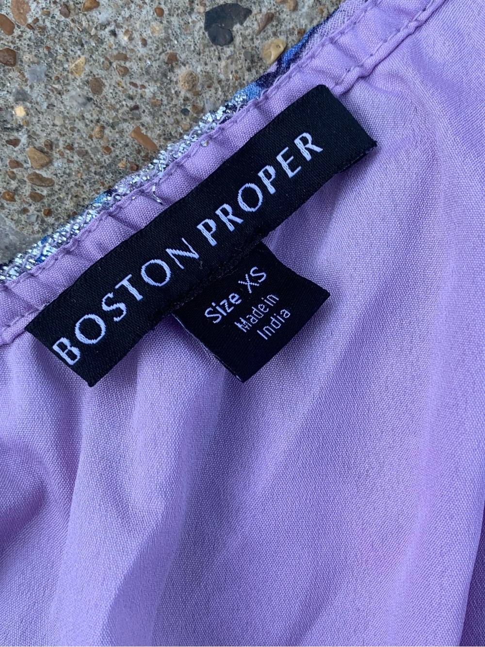 Boston Proper Lavender Floral One-Shoulder Midi Dress Size XS - Picture 5 of 7